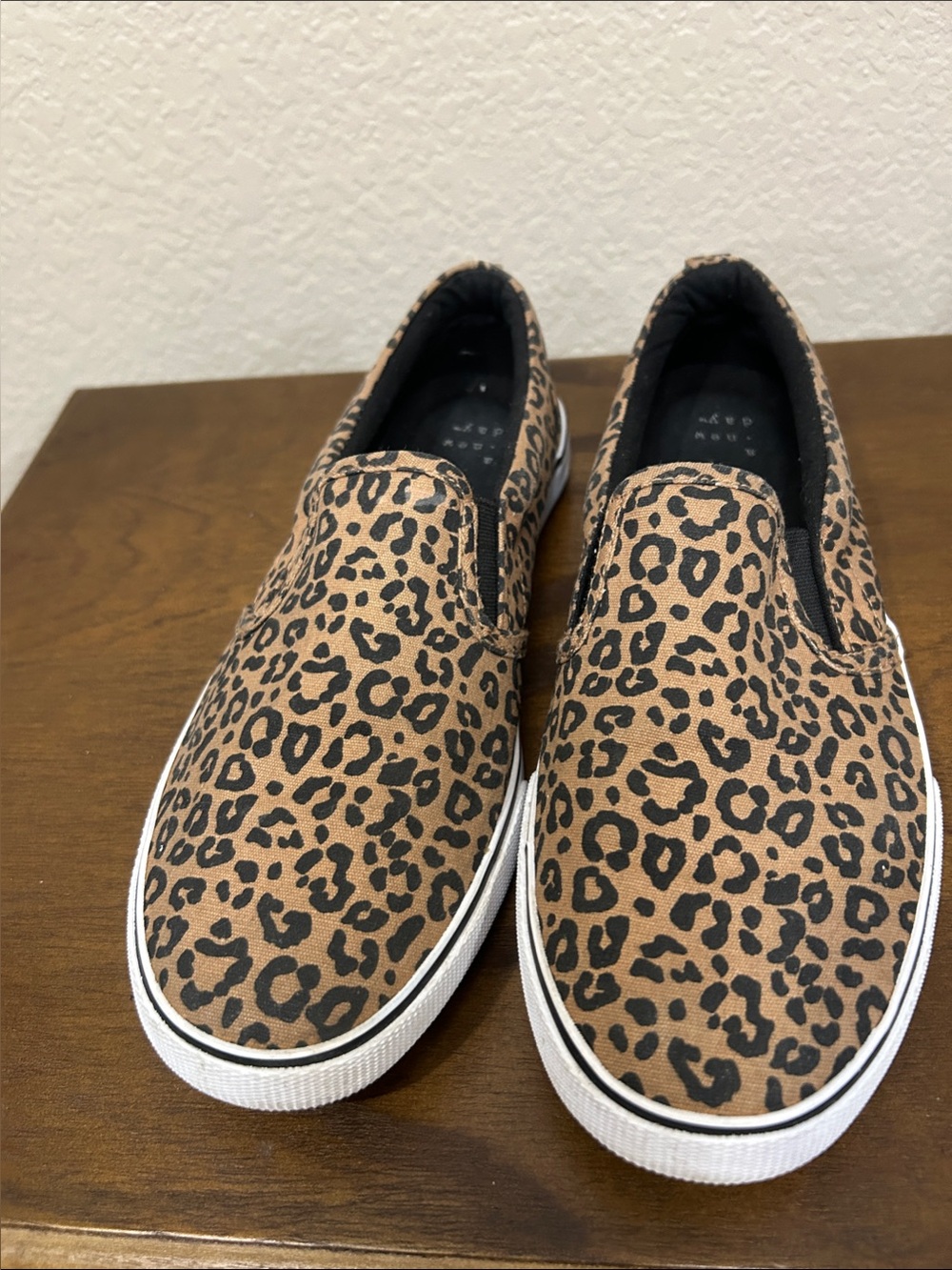 a new day Black Fabric Animal Print Slip on Shoe - Picture 6 of 8